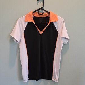 Izod Black and Orange Polo Shirt